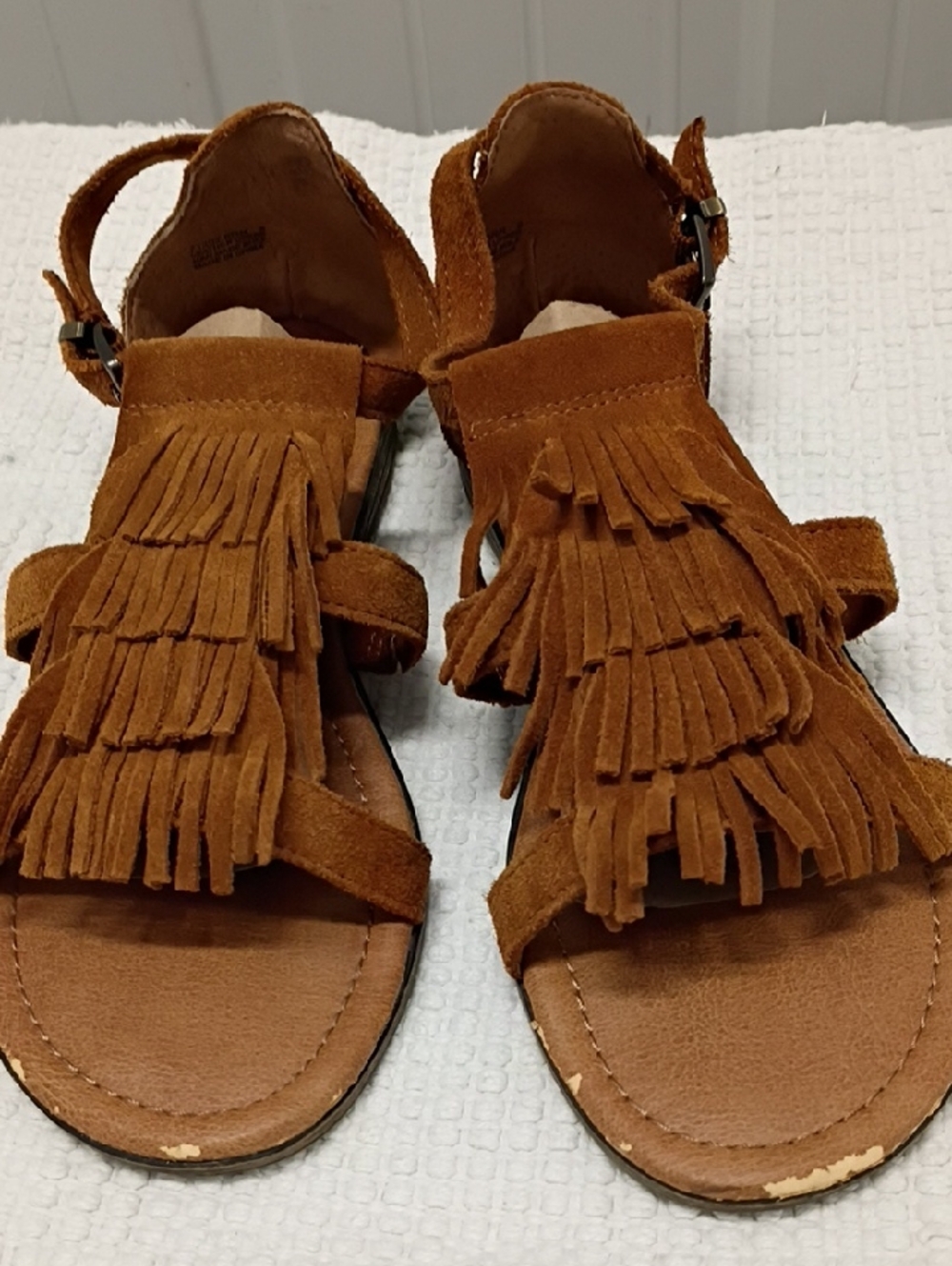 Minnetonka Suede Fringed Sandals